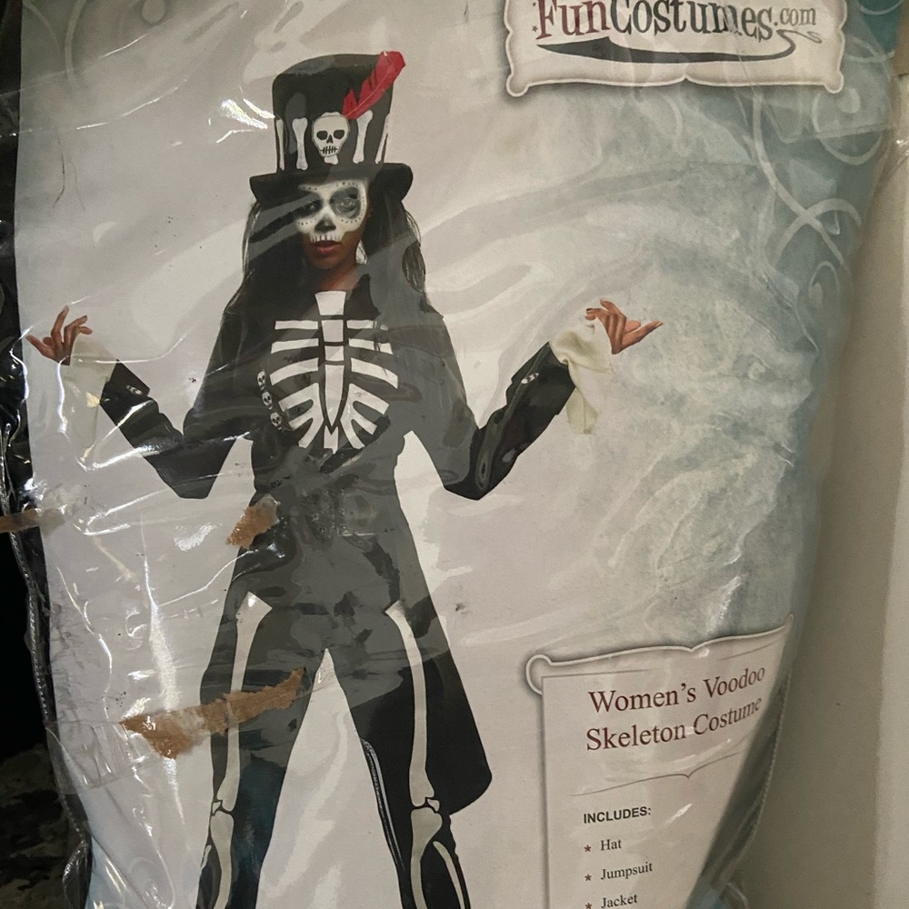 Halloween Costume Skeleton XL female